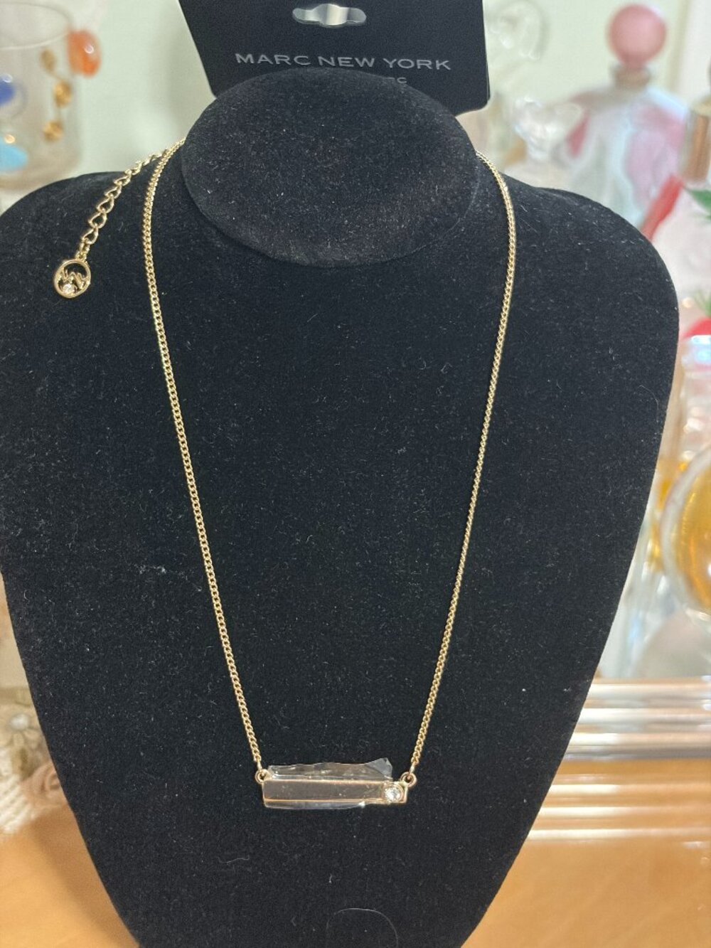 MARC NEW YORK BY ANDREW MARC GOLD CHAIN WITH PENDANT